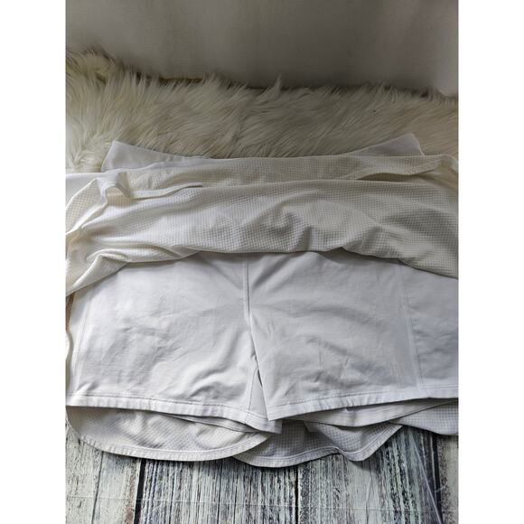 ATHLETA  Ace Mesh Skort Jupe-Short White size XL - Picture 11 of 11